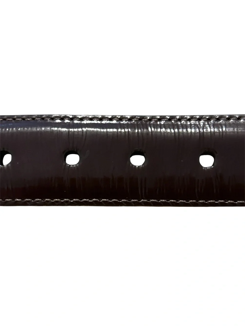 Vintage Brighton Patent Leather Hinge Belt
